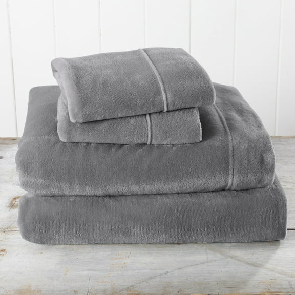 Great Bay Home Extra Soft Cozy Velvet Plush Sheet Set. Deluxe Bed Sheets with Deep Pockets. Velvet Luxe Collection
