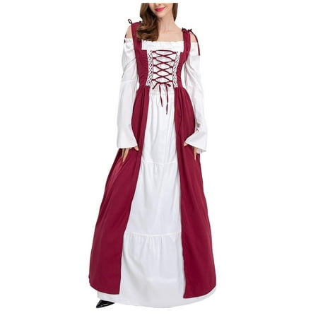 

Medieval Corset Renaissance Dress for Women Medieval Cloak Dress Victorian Ball Gown Vintage Clothes Fairy Dress Witch Dresses Lolita Dress Plus Size