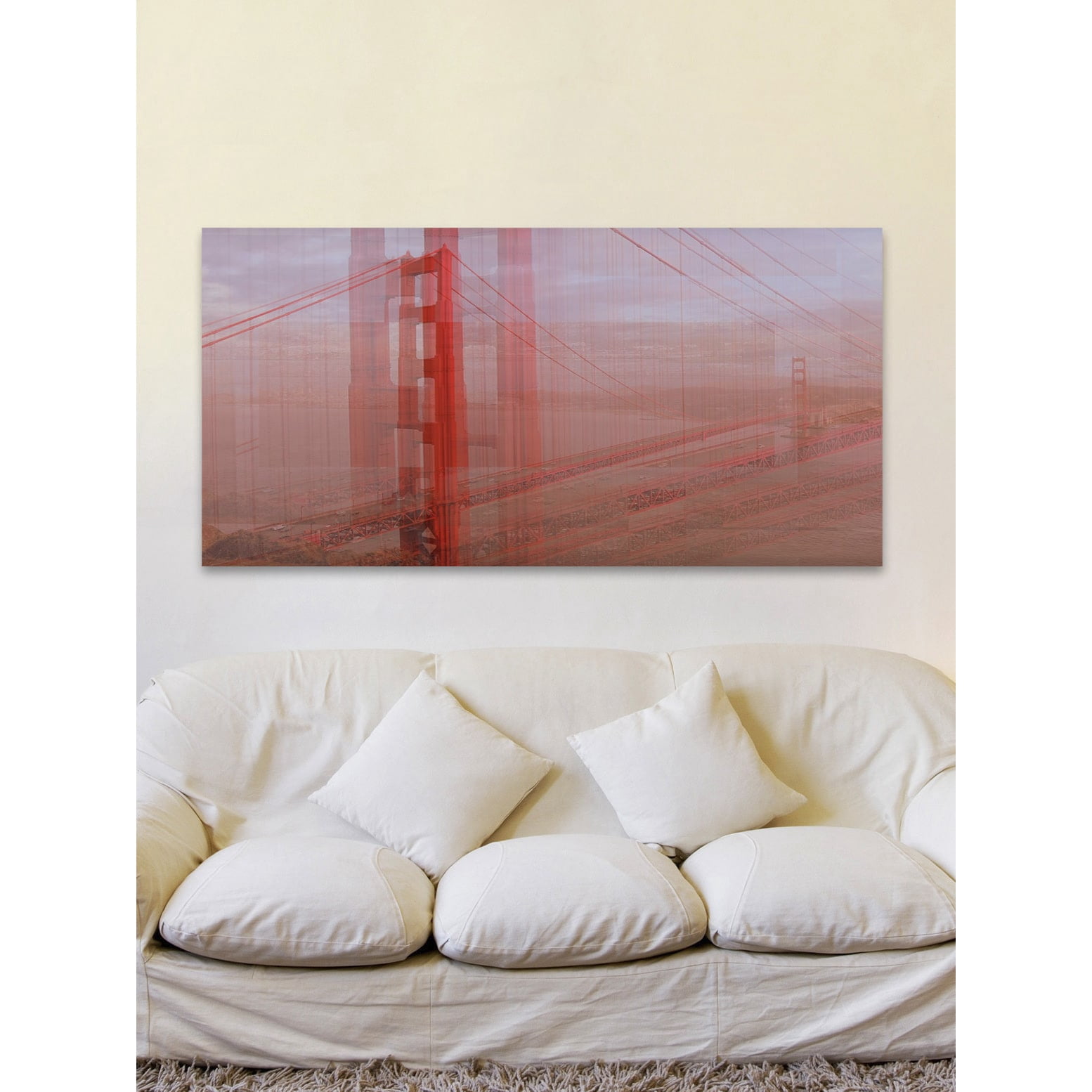 Marmont Hill ''International Orange'' Painting Print on Wrapped Canvas