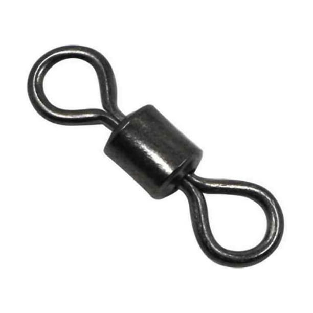100 Pieces Fishing Swivels Flexible Stainless Compact Structure Steel