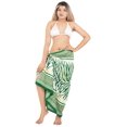 thumbnail image 2 of HAPPY BAY Women's Pareo Beachwear Summer Beach Cover Ups Sarongs Bathing Suit Long Women Swimwear Coverup for Women One Size Tropical, White, 2 of 4