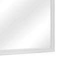 thumbnail image 5 of Benjara Rectangular Molded Wooden Frame Dresser Top Mirror, White and Silver, 5 of 7