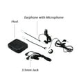 thumbnail image 3 of Cap to Cap Communicator Motorcycle Motorbike Cap Headset 2-Way Communication System Earphone+Mic, 3 of 7