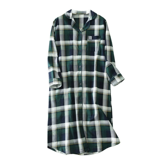 Pyjama Surdimensionné en Coton pour Femmes pour l'Automne et l'Hiver et Tenue d'Intérieur
