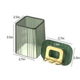 thumbnail image 3 of SDNall Toothbrush Holder With Cover for Bathroom, Wall Mounted Storage Unit for Brushes and Essentials, Multifunctional Organizer With Drip Tray for Vanity, 3 of 8