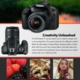 thumbnail image 3 of Canon Rebel T7 DSLR Camera with 18-55mm DC III, Lens and 64GB Ultra Speed Memory Card, Case, Cleaning Kit, Flash, and more Fully Loaded Bundle(International Model), 3 of 6
