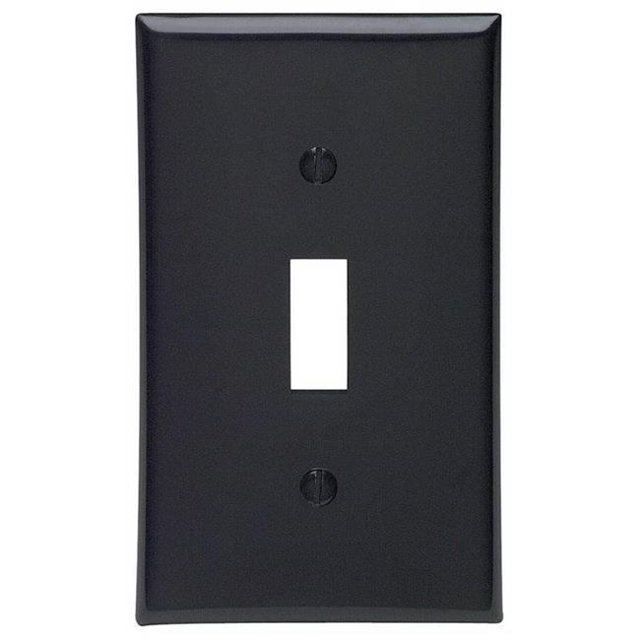 Toggle Device Switch Wallplate Device Mount, Black