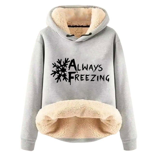 Birdeem Sweat à Capuche d'Hiver Chaud pour Femmes avec Poche Manches Longues