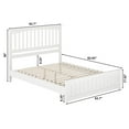 thumbnail image 2 of HomeStock City Sleek Solid Wood Low Profile Platform Bed with Matching Footboard in Espresso, 2 of 5