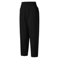 thumbnail image 6 of Sweatpants for Golf, Athletic, Lounge, Travel, Work Casual Pants for Women Womens Casual Solid Color Loose Pockets Elastic High Waist Pants Long Trousers Women's 2025 Pants, 6 of 7