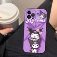 thumbnail image 3 of Funda de teléfono con dibujos animados Kuromi para Apple, cubierta de silicona suave negra para iPhone 15 14 13 12 11 Pro XS Max Mini 7 8 Plus X XR SE, 3 of 5