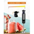 thumbnail image 3 of COMMERCIAL CHEF Immersion Blender, Multi-Purpose Immersion Hand Blender with Stainless Steel Blade, Handheld Mixer with 8 Variable Speed Options, 3 of 7