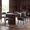 Lucena Oak/Blue, variant on COLAMY 5-Piece Modern Dining Table Set, Sturdy Wood Kitchen Table and 4 Upholstered Dining Chairs for Small Spaces, Mid-Century Farmhouse Dining Room Furniture Set, Lucena Oak/Grey