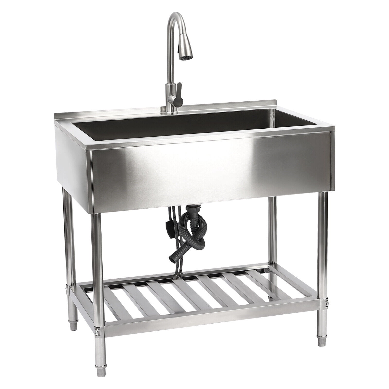 Stainless Steel Utility Sink Commercial Restaurant Laundry Sink Kitchen Sink