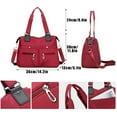 thumbnail image 3 of Large Capacity Nylon Shoulder Bag Lightweight Durable Laptop Work Bag for Sports Travel Gym Leisure Everyday Use, 3 of 3