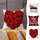 thumbnail image 1 of Xihbxyly Funda de Almohada de San Valentín, Estampado de Corazón de Rosa, Tela Suave y Duradera, Elegante Decoración para El Hogar, Cojín Versátil para Sofá de Salón, Regalo Perfecto para Las Fiestas, 1 of 5