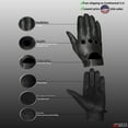 thumbnail image 3 of Leather Motorcycle Driving Riding Gloves Real Natural Leather Touchscreen Ventilation Brown XL, 3 of 7