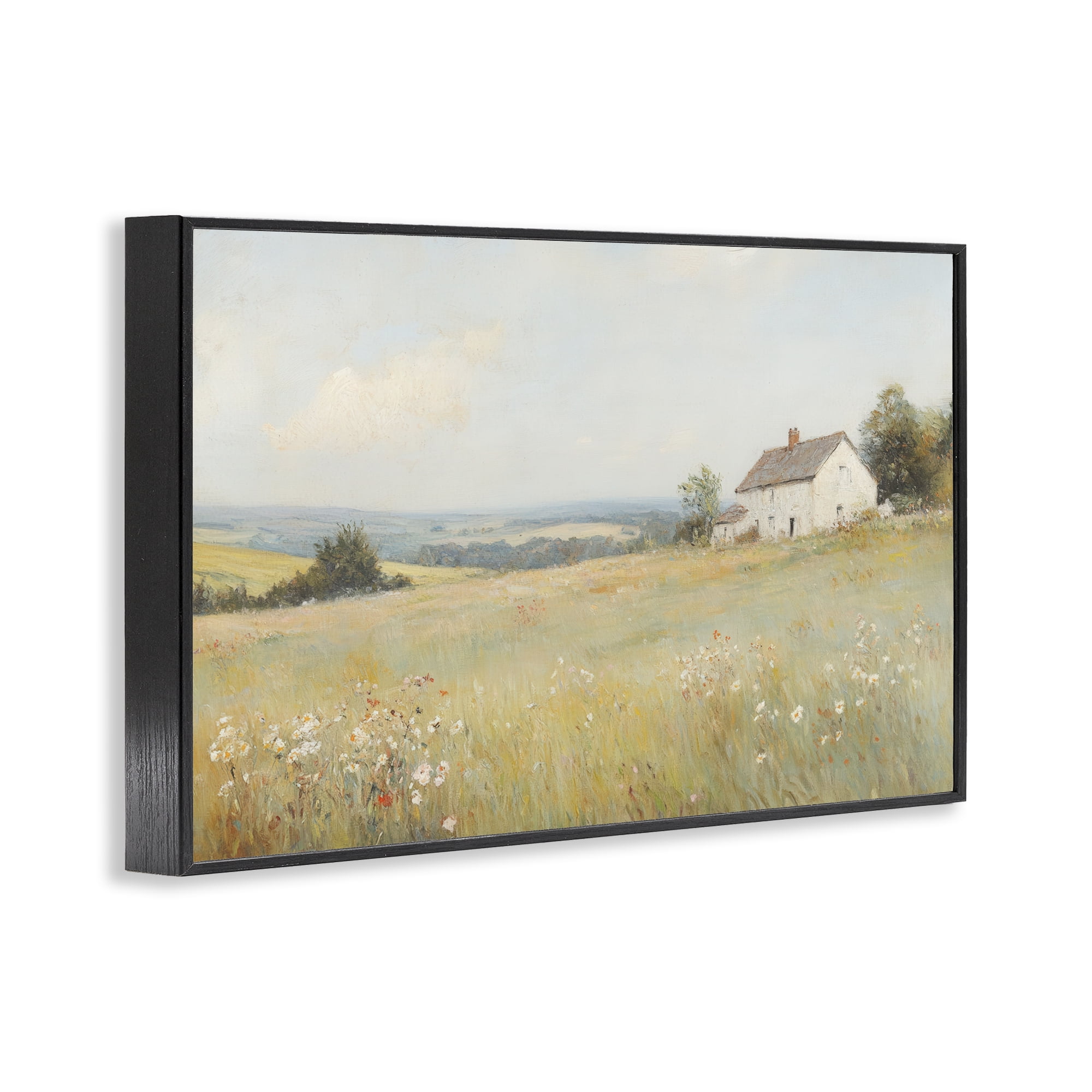 Stupell Industries Little House In The Prairie Black Framed Giclee Art, design by Petal Prints Design