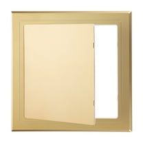 6x6 inch(150x150mm) Self-Adhesive Access Panel, ABS Plumbing Access Doors Easy Wall Hole Cover, Gold Tone