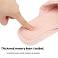 thumbnail image 6 of BERANMEY Comfy Slippers for Women Memory Foam House Bedroom Shoes Corduroy Bow Crossbands Slide Slipper Shoes Open Toe Slip On Sole Slippers SoftTrendy Gift Slippers, 6 of 9