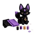 thumbnail image 5 of Halloween Craft Kit, Diy Black Cat Stuffed Animal Kit, 3D Plush Sewing Kit for Adults & Teens, Black Cat Plush with Decorative Star Accents, Complete Halloween Decoration Set with, 5 of 8