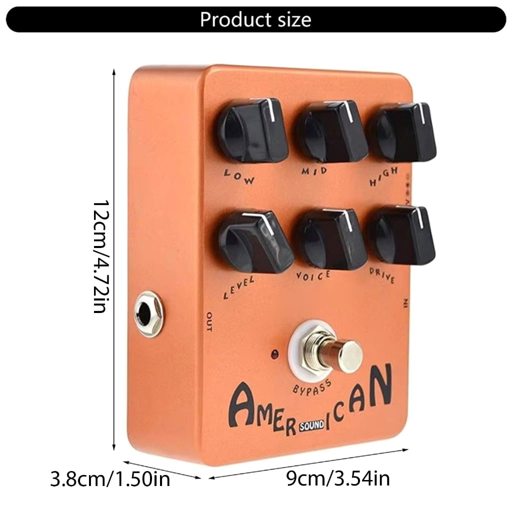 Yokua Guitar Simulates Distortion Sound Box Effect Pedal with Modern Tone Flexibility