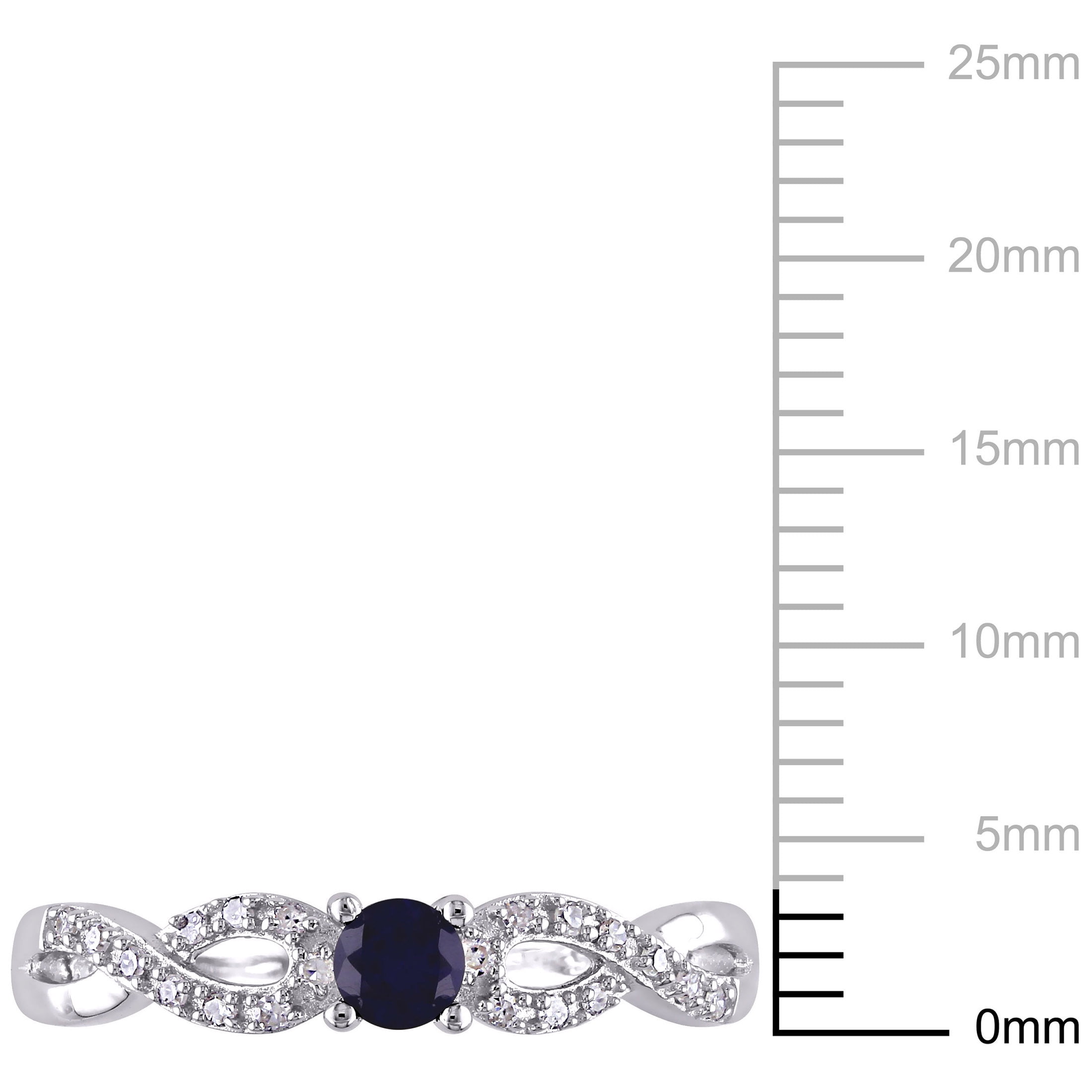 Everly Women's Created Sapphire Sterling Silver Ring