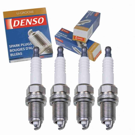 4 pc DENSO 3006 Standard U-Groove Spark Plugs for 90919-01129 Q16R-U11 Ignition Wire Secondary Fits select: 1987-1991 TOYOTA CAMRY, 1989 TOYOTA COROLLA
