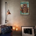 thumbnail image 2 of Placa Metal Vintage Oso Lanudo Drinkin Pintura Hierro Rectangular 30x40cm, 2 of 9