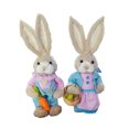 thumbnail image 3 of tamizeot Statues de Lapin Mignonnes et Vives Figurines de Lapin de Pâques Décorations Intérieures Ornements de Jardin Réalistes Belles Significations Style C, 3 of 6
