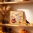 thumbnail image 5 of Halloween Pearl Art DIY Kit Cute Ghost Pearl Painting Set Plastic Complete Kit & For All Ages for Fall Home Decor Wall Art Beginner Crafts & Seasonal Party Gifts by MPOISVA, 5 of 10