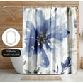 thumbnail image 4 of Americanflat 71" x 74" Shower Curtain, Indigo Version Finesse I Indigo Version by PI Creative Art, 4 of 7