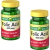 (2 pack) (2 Pack) Spring Valley Folic Acid Tablets, 400 mcg, 250 Ct