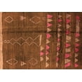 thumbnail image 1 of Ahgly Company Indoor Rectangle Solid Orange Modern Area Rugs, 8' x 12', 1 of 4
