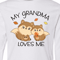 thumbnail image 4 of Inktastic My Grandma Loves Me with Cute Squirrels in Autumn Long Sleeve Youth T-Shirt, 4 of 5