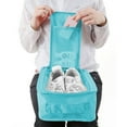 thumbnail image 7 of Shoe Bag for Travel with Zipper, Portable Clear Shoe Bag Travel Shoe Storage Bag, Durable Multifunctional Storage Carrying Box, Foldable Shoe Storage Bag, Hand Carrying Shoe Organizer, 30x21cm, 7 of 7