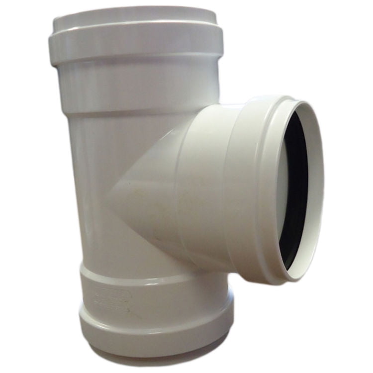 4" Straight Tee Gasketed Sewer & Drain Sewer & Drain SDR 35 PVC