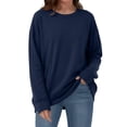 thumbnail image 3 of Womens Sweatshirts Long Sleeve Plus Size Pullover Crew Neck Loose Casual Sweatshirts for Women S-3XL, 3 of 7
