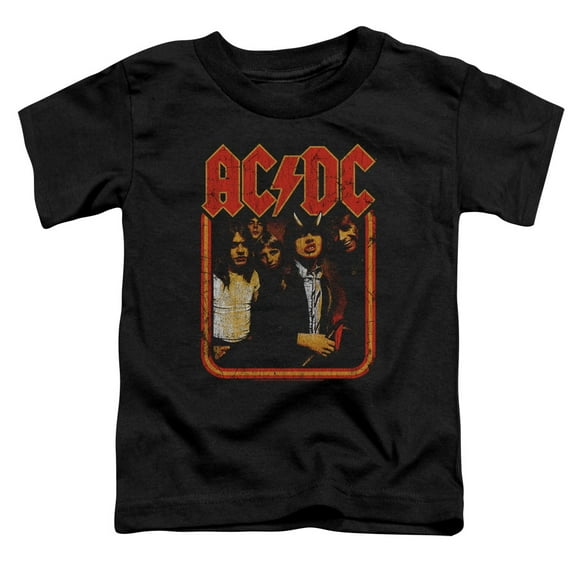 Acdc - Group Distressed - Toddler Short Sleeve Shirt - 3T