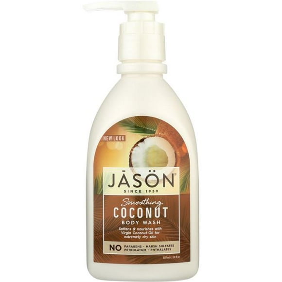 Jason KHFM00727297 Gel Douche Lissant Noix de Coco 30 oz