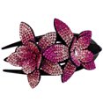 thumbnail image 2 of Pince à Cheveux Pince à Cheveux en Strass Double Fleur, Pince à Cheveux à Queue d'Aronde, 2 of 2