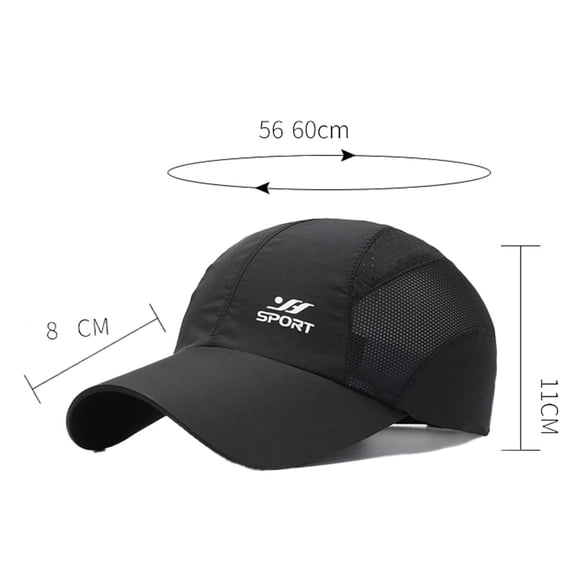 ibiyuan Baseball Hats for Men Women's Hats Avisilla Unstructured Mesh Baseball Cap for Sports Running Outdoor Activities Lightweight Breathable Quick Drying Sun Hat
