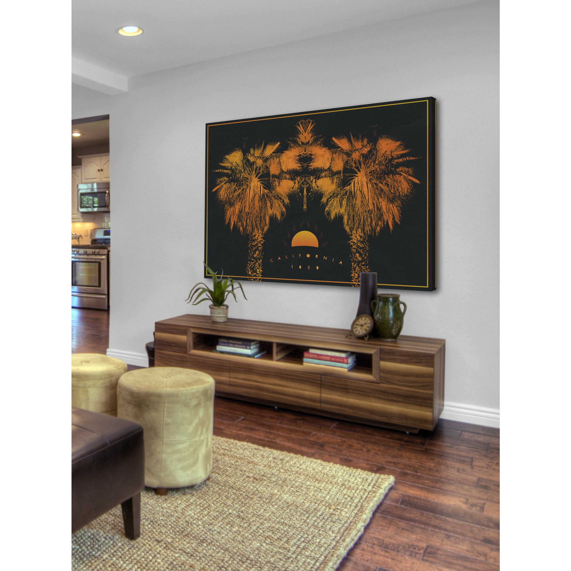 Marmont Hill "Stay Golden" by Bryon White Painting Print on Wrapped Canvas