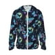thumbnail image 1 of Fotbe Blue Butterfly Chaqueta con Protección Solar UPF 50+ para Hombre y Mujer, Camisa con Capucha y Bolsillos-X-Large, 1 of 7