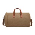thumbnail image 1 of Bolsa De Lona, Bolsa De Transporte De Ropa, Bolsa De Negocios Portátil Para Acampar, Viajes Al Aire Libre, Marrón, 1 of 8