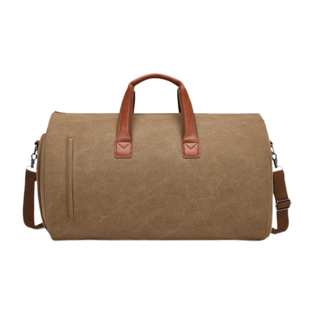 Bolsa De Lona, Bolsa De Transporte De Ropa, Bolsa De Negocios Portátil Para Acampar, Viajes Al Aire Libre, Marrón