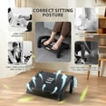 thumbnail image 6 of Foot Rest, Six Heights Adjustable Foot Rest for Under Desk at Work, Ergonomic Foot Stool for Under Office Desks, Under Desk Footrest with Foot Massage Roller, Office Leg Rest (Classics), 6 of 12