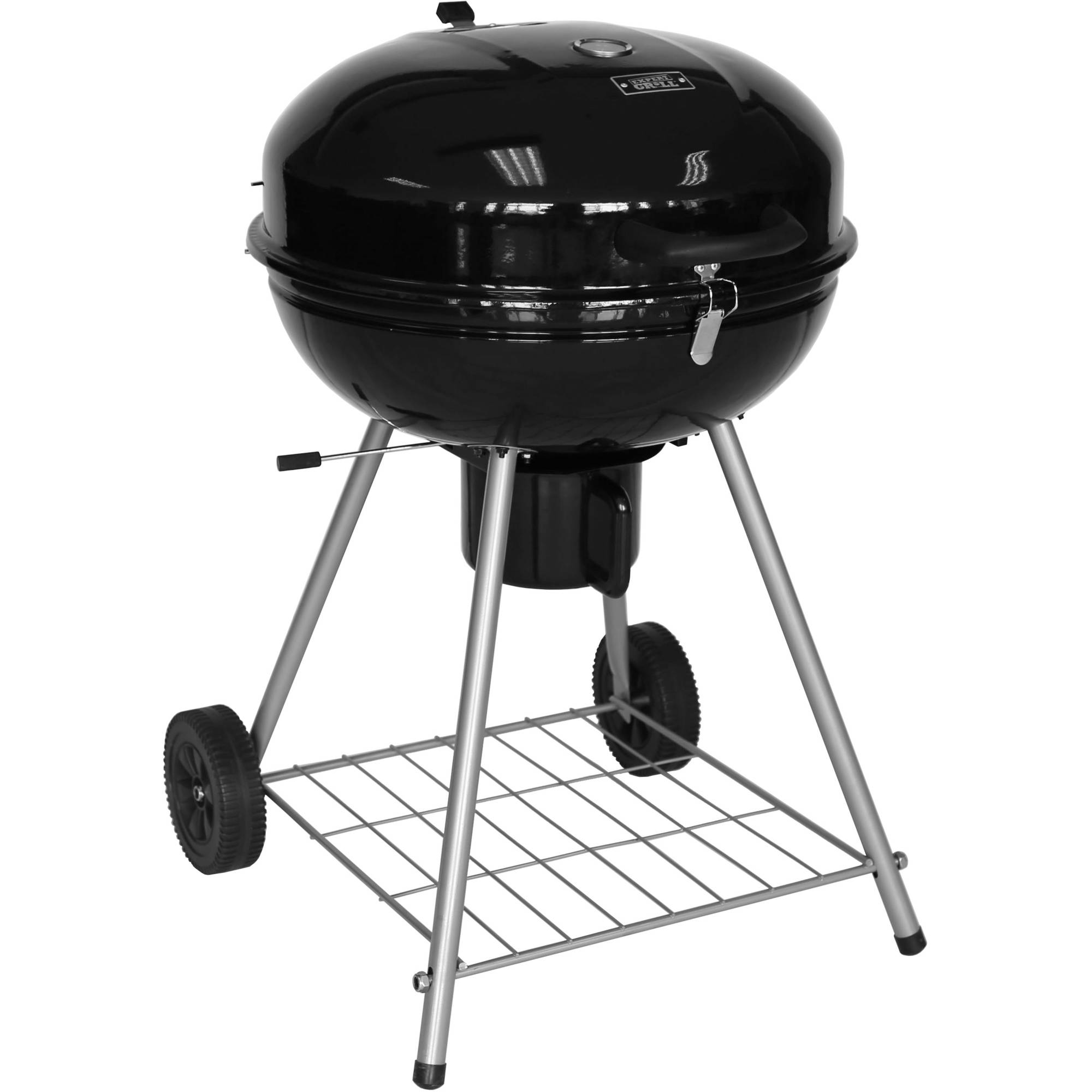 22.5" Kettle Charcoal Grill Expert ChromePlated PorcelainCoated
