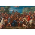thumbnail image 2 of Christoph Schwarz 14x11 Gold Ornate Wood Frame and Double Matted Museum Art Print Titled - Christ Carrying the Cross (Around 1600-1700), 2 of 4