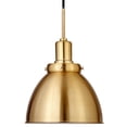 thumbnail image 6 of Evelyn&Zoe 12" Brass Metal Pendant, 6 of 7